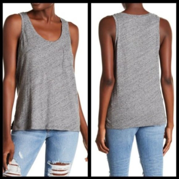 Madewell Tops - Madewell Slub Knit Scoop Neck Pocket Tank Top